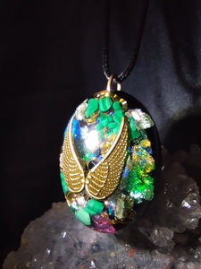 Malachite, pyrite.