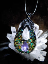 Améthyste malachite pyrite