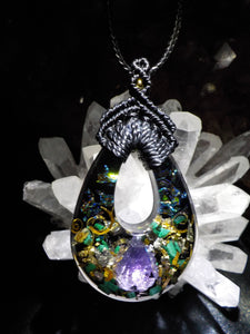 Améthyste malachite pyrite