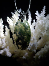 Agate mousse pendentif