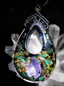 Améthyste malachite pyrite
